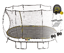 Батут овальный SPRINGFREE O77 HAW с корзиной для мяча, фиксаторами и колесиками