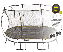 Батут овальный SPRINGFREE O92 HAW с корзиной для мяча, фиксаторами и колесиками