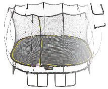 Батут квадратный SPRINGFREE S113 S с лестницей