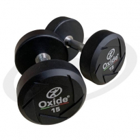 Круглые обрезиненные гантели OXIDE FITNESS ODB03 (от 2.5 до 50 кг)