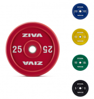 Диск обрезиненный ZIVA ZXP-RBBP-7495 25 кг (красный)